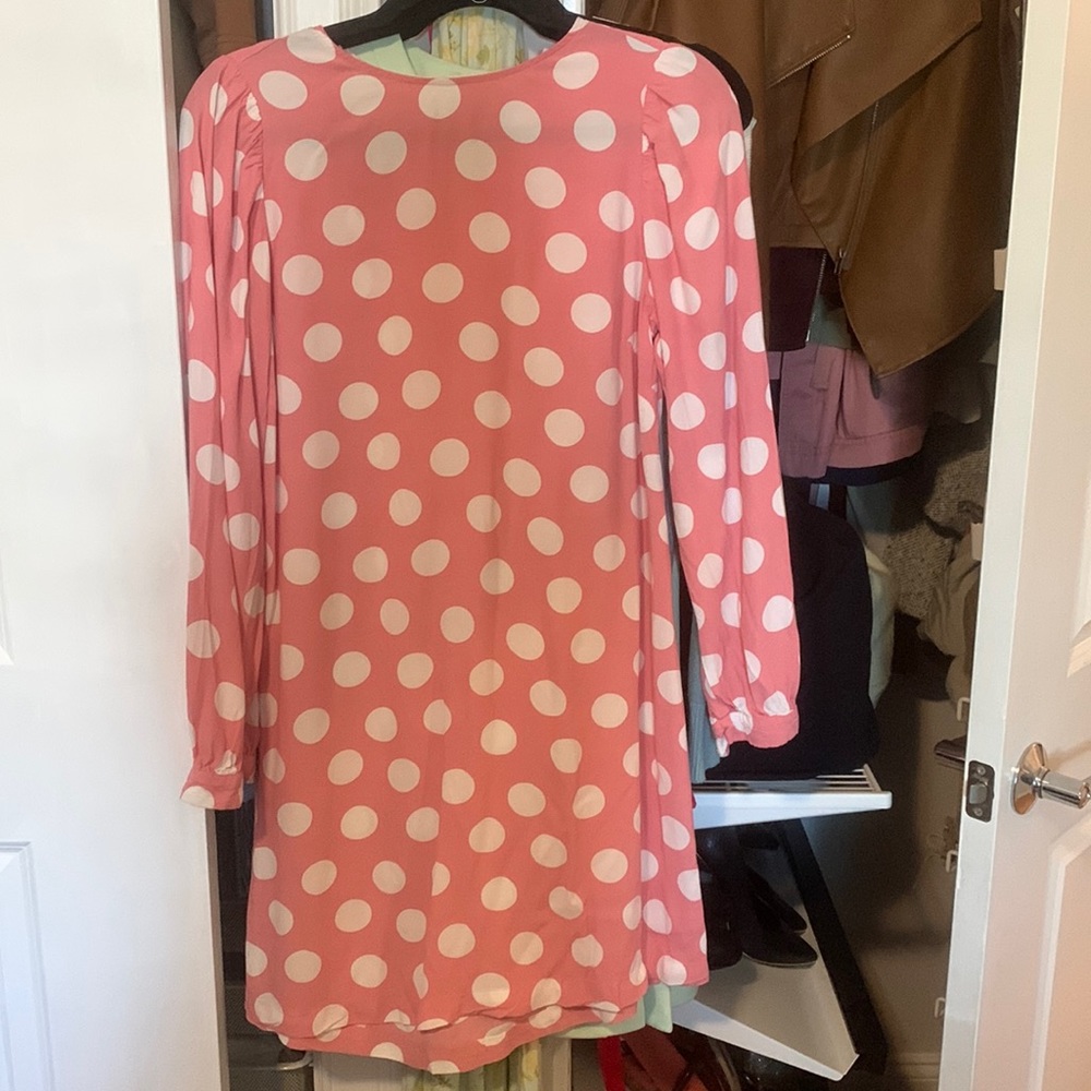 Pink and white mini dress!